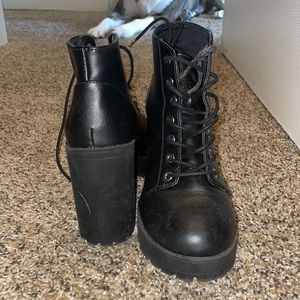 Heeled ankle booties for women